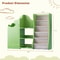 Children Treehouse Bookcase & Toy Storage, Green Kids Book Shelf for Toddler Rooms, Baby Bookshelf with Doors