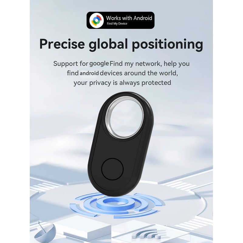 Android Google Find My Device Bluetooth Locator for Samsung Phones, GPS Tracker Global Positioning, Anti lost Smart Tag