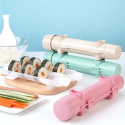quick sushi maker diy rice roller mold, bento kitchen sushi device, meat vegetable rolling mold making machine