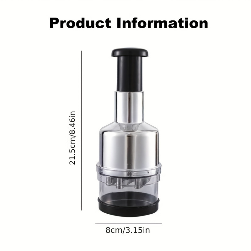 Manual Garlic Press Crusher Masher, Handheld Onion Chopper Tool, Fruit Vegetable Tools for Kitchen Use