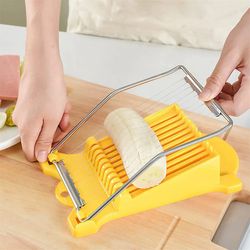multifunctional egg cutter stainless steel food slicer, banana, cheese, strawberry, kitchen cooking accessories