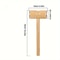 Double Sided Wooden Handle Meat Tenderizer, Steak Mallet Tool, Essential Kitchen Gadget for Tenderizing, Sinew Breaking