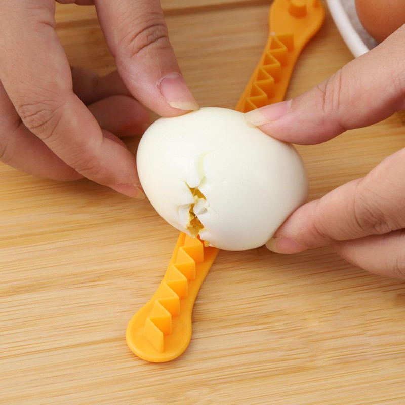 Boiled Eggs Cutter Set, Cute Eggshell Shape Kitchen Tool, Flower Shaper for Bento Cut, Fancy Egg Cooking Gadgets