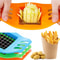Stainless Steel French Fry Potato Chip Cutter, Vegetable Carrot Chopper, Easy Cut Kitchen Gadgets for Home Cooks