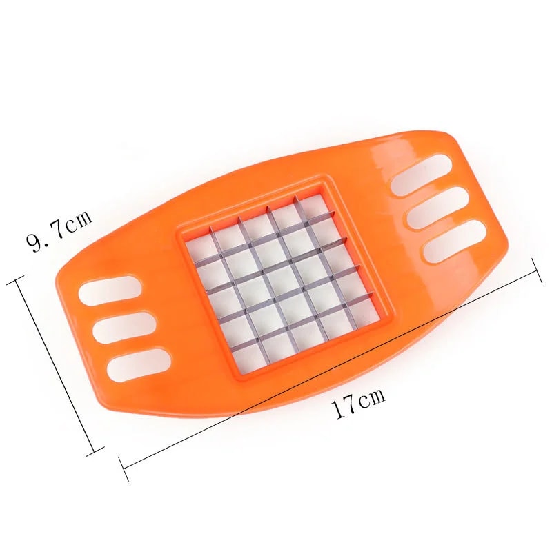 Stainless Steel French Fry Potato Chip Cutter, Vegetable Carrot Chopper, Easy Cut Kitchen Gadgets for Home Cooks