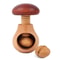 Adjustable Nut Sheller with Wooden Base, Mushroom Shaped Manual Walnut Opener, Nut Cracker Tool for Pecans Kitchen Use