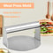 Stainless Steel Smash Burger Press Round Shape, Hamburger Meat Mold for Deli Use, Kitchen Beef Masher Plate Tool