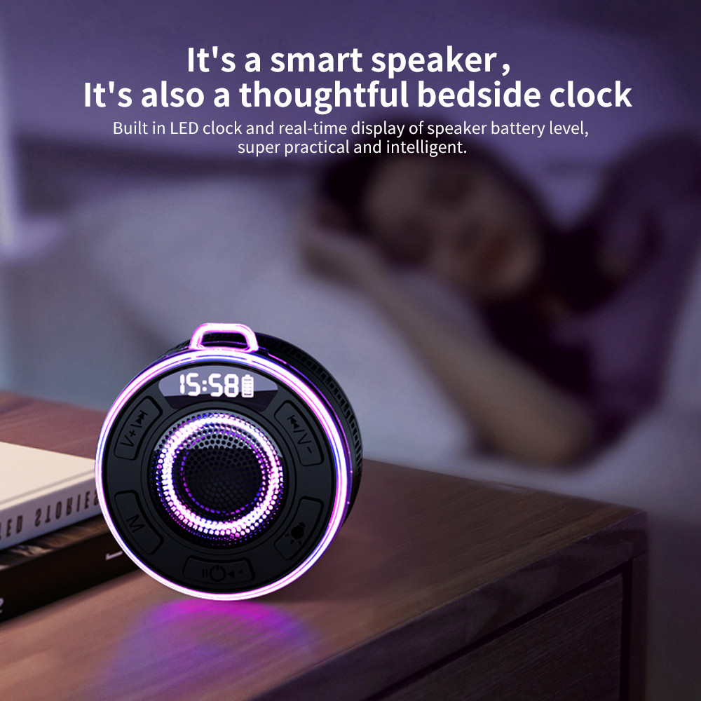 Wireless Speaker IPX7 Waterproof, 1100mAh Battery, Newest Portable Speaker with Built-in Mic, Loud Sound