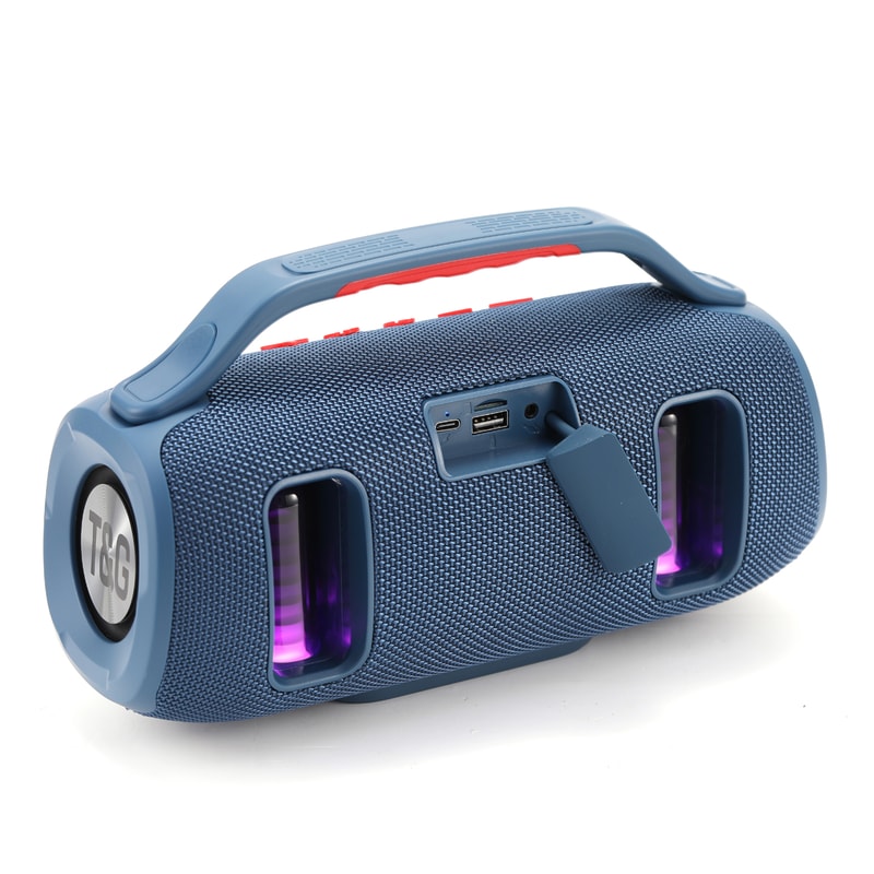 Portable Fashion Bluetooth Speaker, Wireless USB TF AUX, RGB Colorful LED Light Loud Sound Music Player