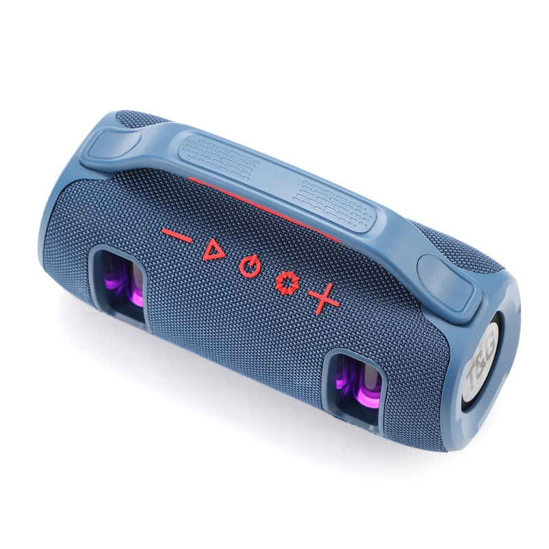 Portable Fashion Bluetooth Speaker, Wireless USB TF AUX, RGB Colorful LED Light Loud Sound Music Player