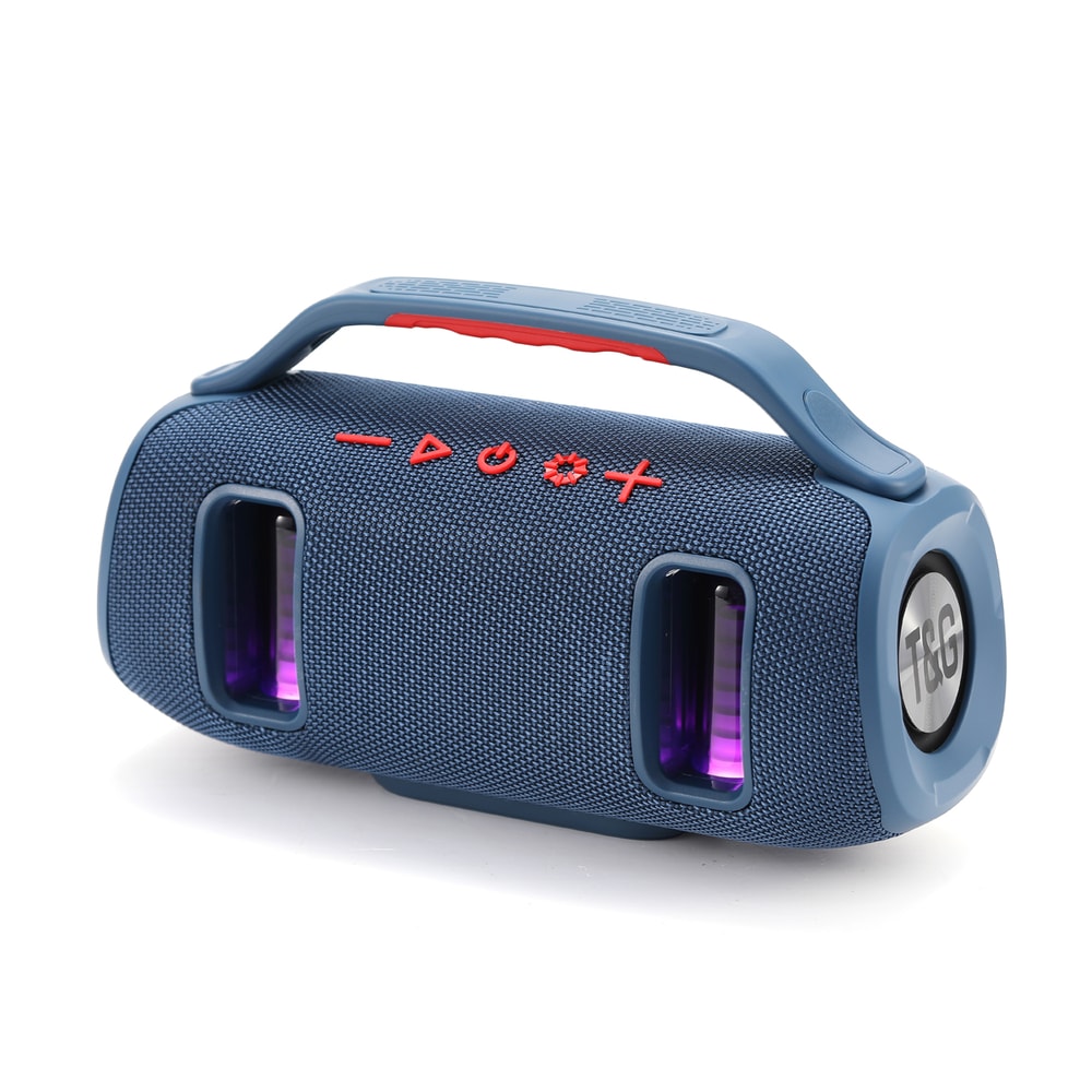 Portable Fashion Bluetooth Speaker, Wireless USB TF AUX, RGB Colorful LED Light Loud Sound Music Player