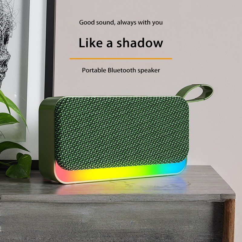 Portable Xiaomi Bluetooth Speaker Wireless RGB Light, USB Flash Drive, Card Insertion, Small Fabric Gift Speaker
