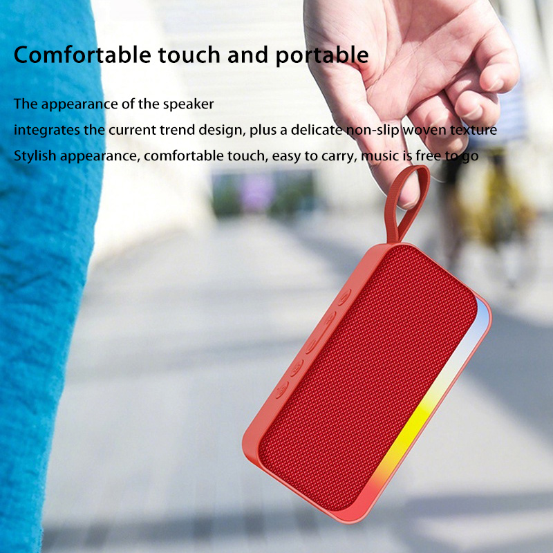 Portable Xiaomi Bluetooth Speaker Wireless RGB Light, USB Flash Drive, Card Insertion, Small Fabric Gift Speaker
