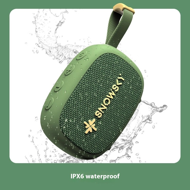 FiiO SnowSky Bluetooth Speaker 45mm Loudspeaker, Mini Portable IPX6 Waterproof 1400mAh Hiking Speaker for Outdoors