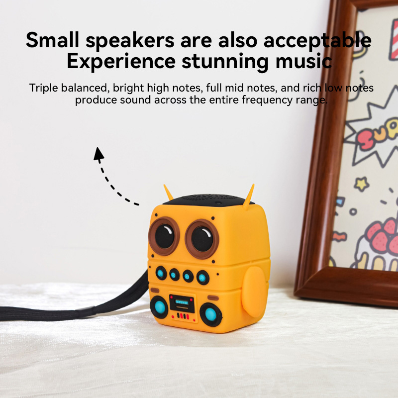 TK-200 Mini Bluetooth Wireless Speaker, Waterproof Portable Card Stereo Subwoofer, Ideal Gift for Children or Travel