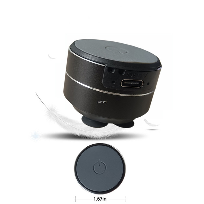 Portable Mini Bone Conduction Speaker Vibration Stereo Audio, TWS Wireless Bluetooth, Digital Metal Speaker