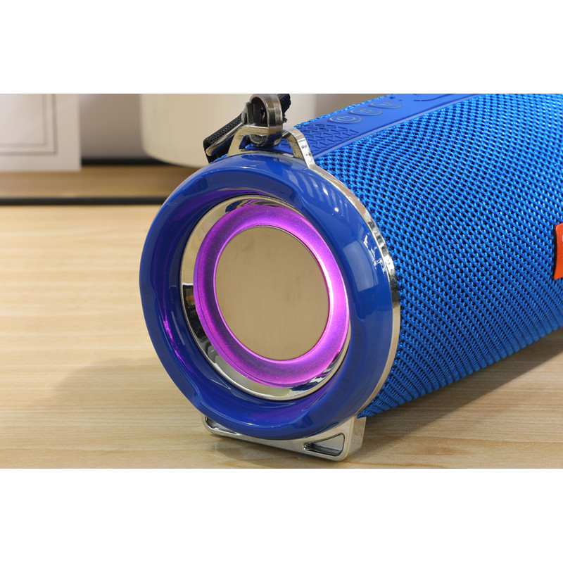 Waterproof Outdoor Subwoofer Stereo Speaker, 2400MAH TG192 Bluetooth Boombox, RGB LED Light Wireless Speaker for Travel