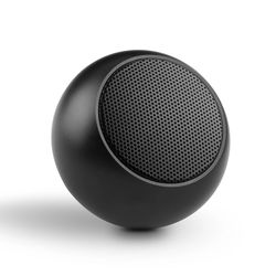 tws bluetooth wireless 5.3 speaker portable, heavy subwoofer small steel gun metal, outdoor mini stereo speaker