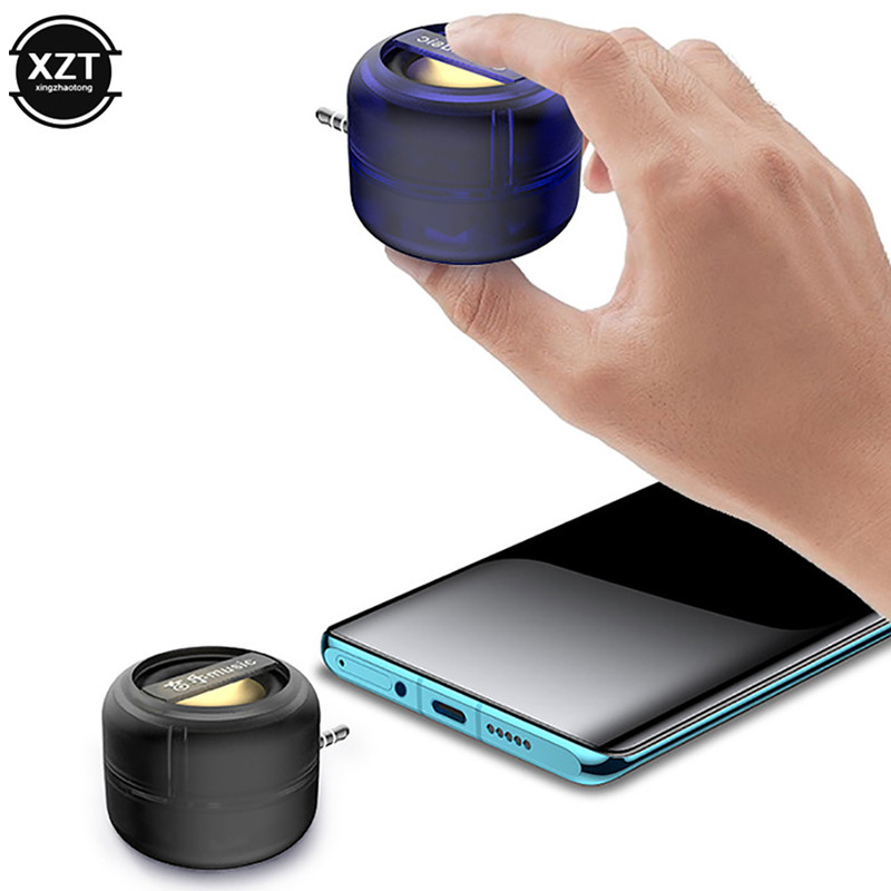 Portable Stereo Speaker Mini Sound Box 3.5mm AUX, Rechargeable Subwoofer for PC Laptop Phone, Megaphone Player