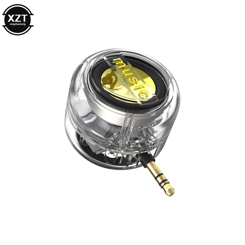 Portable Stereo Speaker Mini Sound Box 3.5mm AUX, Rechargeable Subwoofer for PC Laptop Phone, Megaphone Player