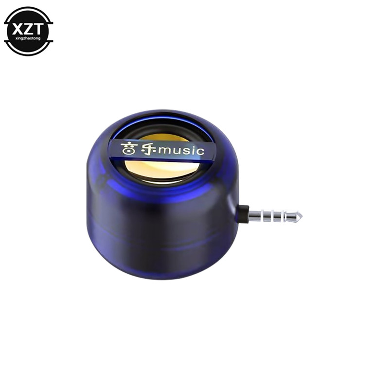 Portable Stereo Speaker Mini Sound Box 3.5mm AUX, Rechargeable Subwoofer for PC Laptop Phone, Megaphone Player