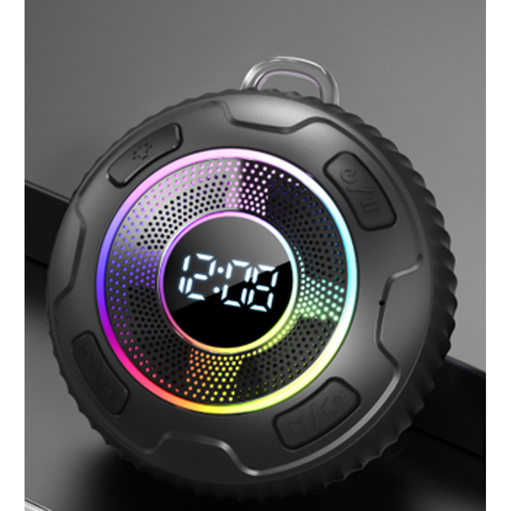 ENC Bluetooth Shower Speaker, Wireless Speaker S5 IPX7 Waterproof, Subwoofer Bass, Built-in Mic, 10H Battery