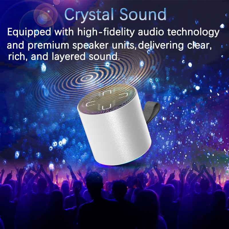 Bluetooth 53 Wireless Speaker Portable RGB Light TWS Mini Subwoofer Outdoor Music Player With Mic A 1