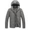Lightweight Winter Down Jacket For Men Ultra Light Packable Puffer Padded Hooded Coat Breathable 7