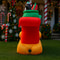 Inflatable Christmas Decoration Santa Claus Reindeer Sleigh LED Home Yard Ornament Holiday Party Ou 4