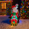 Inflatable Santa Claus Train Toys Christmas Outdoor Party Decorations Home Yard LED Lighted Ornamen 0