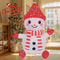 Christmas Inflatable Cute Snowman Builtin LED Light Sitting Snowman For Outdoor Party Garden And Ya 1
