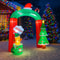 Christmas Inflatable Hot Coffee Mug Bear LED Archway Decoration Outdoor Yard Ornament Holiday Home 2