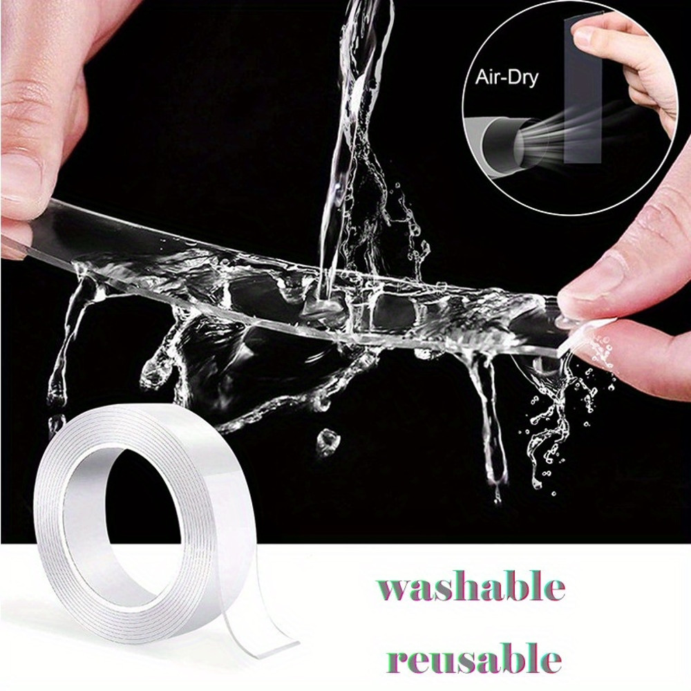 Waterproof DoubleSided Adhesive Tape Versatile Reusable Ideal For Kitchen And Bathroom 2