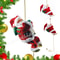 Climbing Santa Claus Musical Battery Operated Rope Pendant Ornament Decor Decorations Toys For Chri