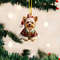 2D Christmas Tree Pendant 2D Flat Acrylic Xmas Tree Hanging Ornaments Cartoon Home Decor New Year C 17