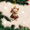 2D Christmas Tree Pendant 2D Flat Acrylic Xmas Tree Hanging Ornaments Cartoon Home Decor New Year C 17
