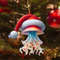 2D Christmas Tree Pendant 2D Flat Acrylic Xmas Tree Hanging Ornaments Cartoon Home Decor New Year C 19