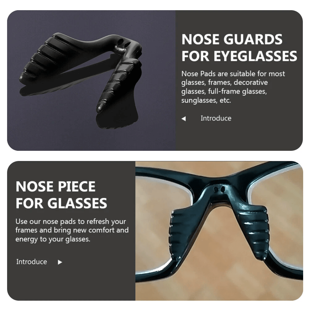Invisible Antislip Silicone Nose Pads Stick On For Eyeglasses Sunglasses Reading Glasses Soft Adhe