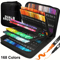 Dual Tip Brush Pens For Coloring Books Artists Vibrant Markers Kit 9
