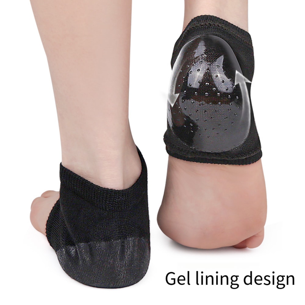New Gel Heel Pads For Feet Care ShockAbsorbing Insoles For Cracked Skin Protection 2