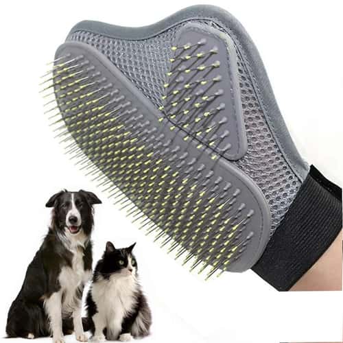 Gentle Pet Grooming Glove for Cat and Dog Hair Removal