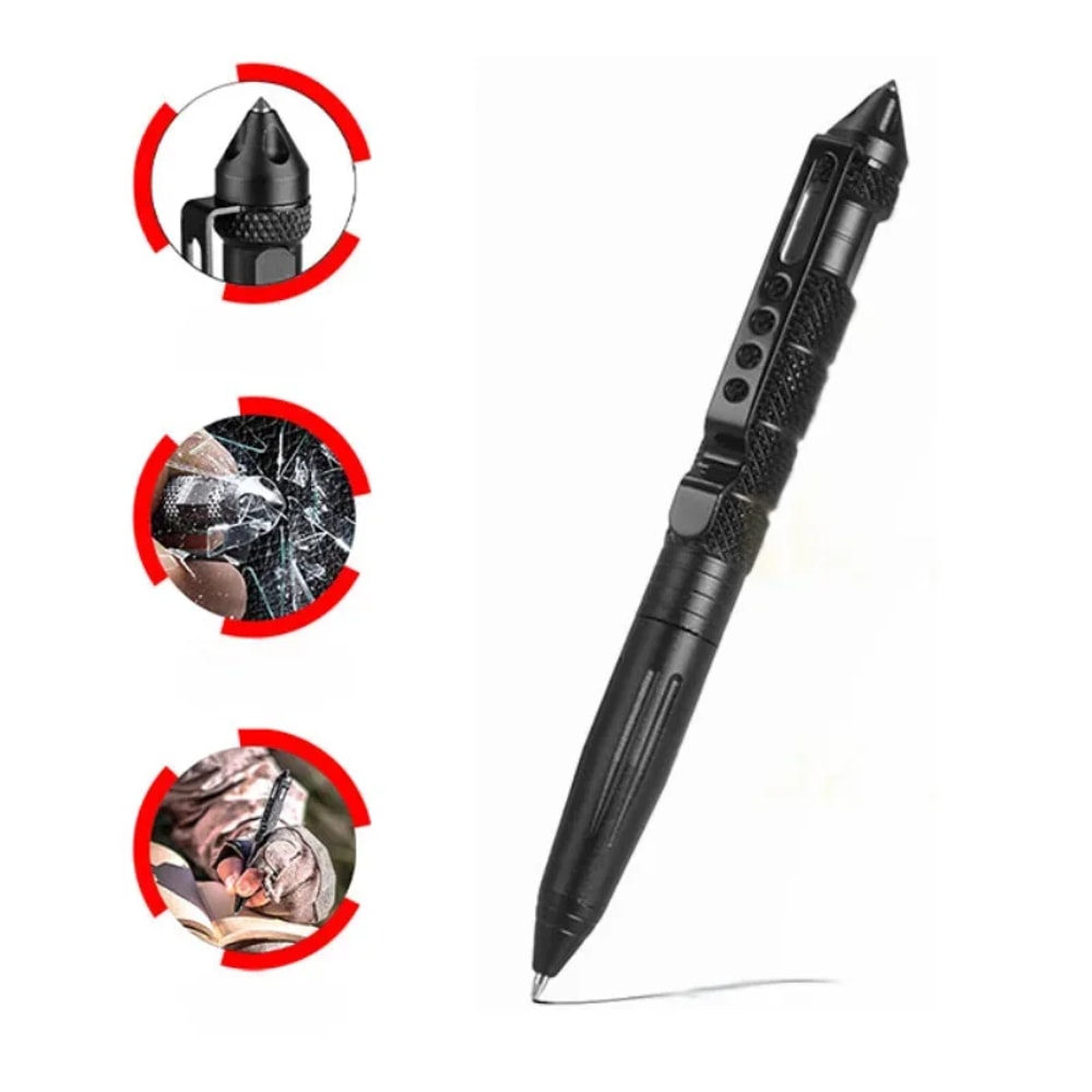 Tactical Self Defense Pen With Glass Breaker Tip