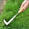 Heavy Duty Stainless Steel Gap Weeding Tool L Shaped Garden Weeder Hand Tool 0