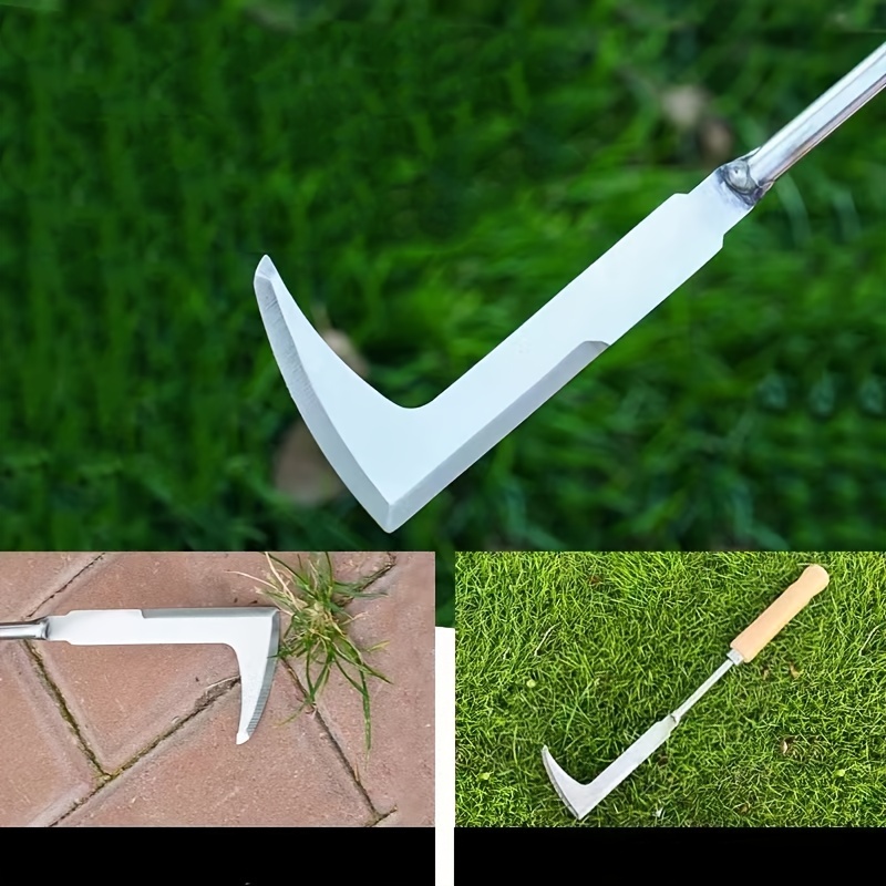Heavy Duty Stainless Steel Gap Weeding Tool L Shaped Garden Weeder Hand Tool 1