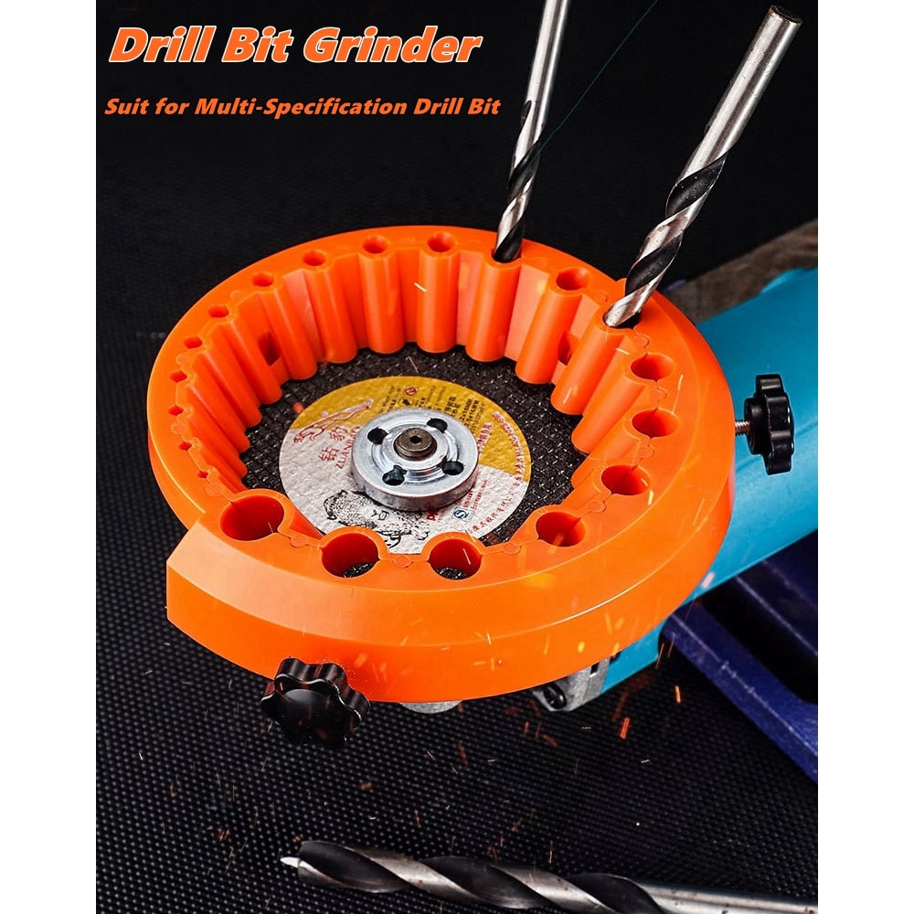 Precision Portable Drill Bit Sharpener Multi Size Grinding Attachment 1