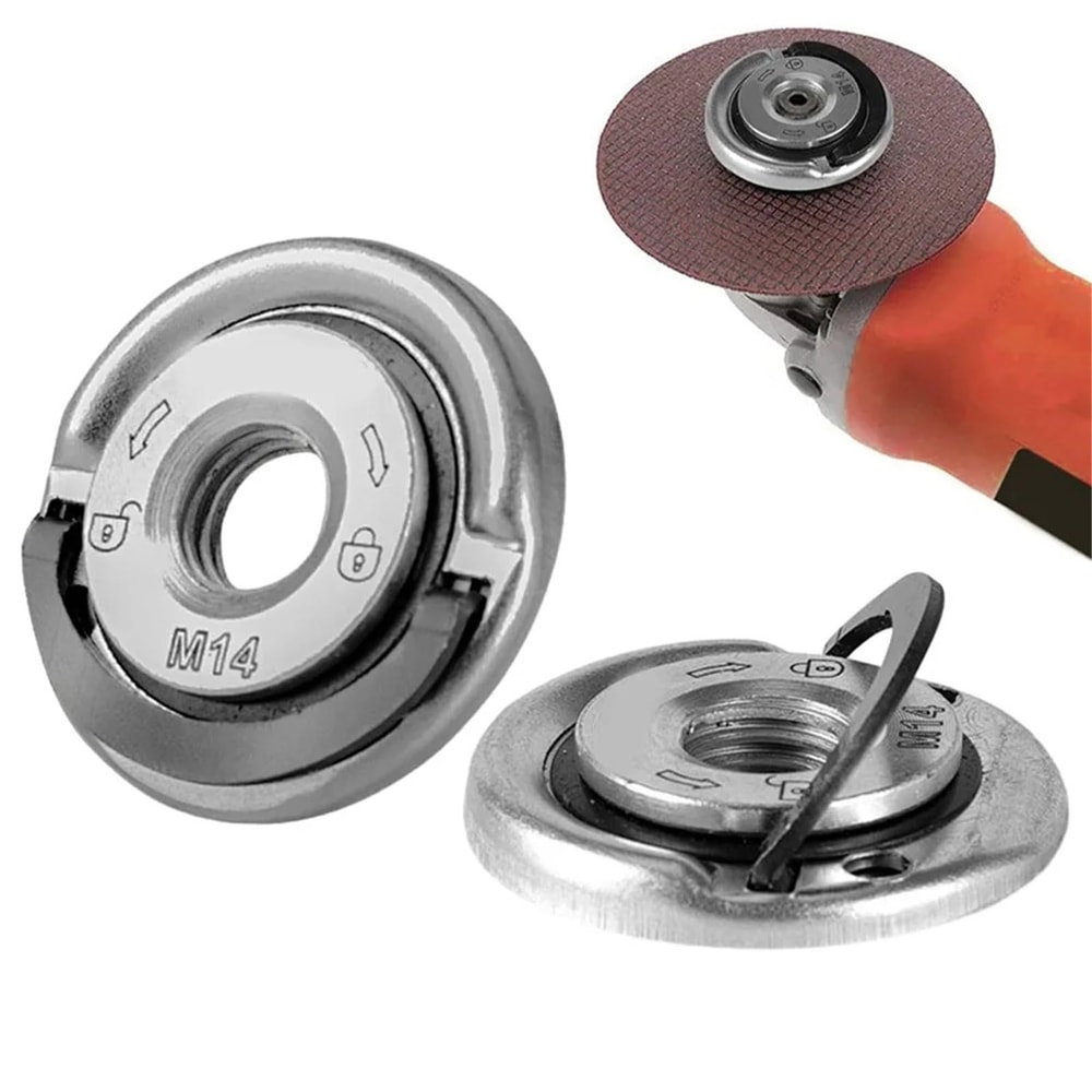 Premium Quick Release Flange Angle Grinder Accessory Self Locking Power Chuck 0