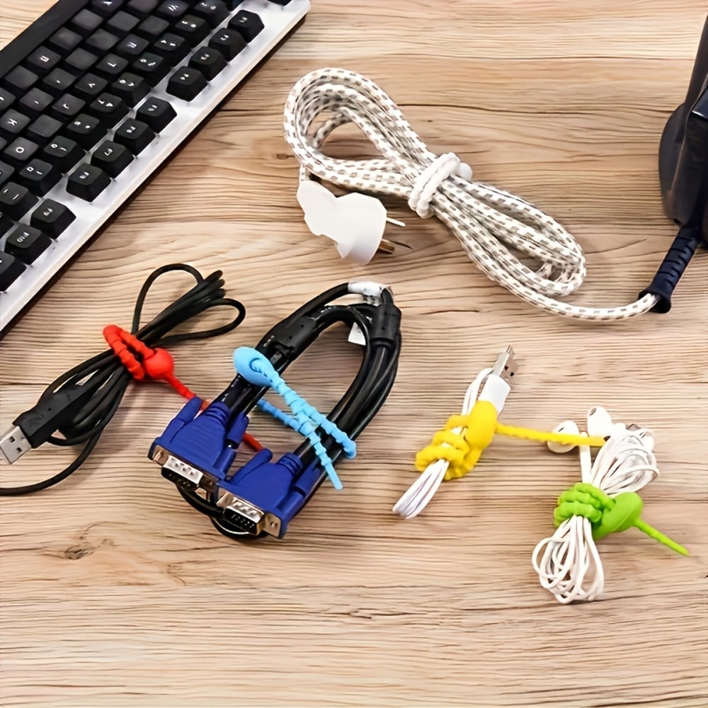 Silicone Cable Organizer Tie For Cord Management And Everyday Travel 0