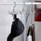 Punch Free Rotating Clothes Hook 4 Claw Coat Hanger Organizer