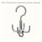 Punch Free Rotating Clothes Hook 4 Claw Coat Hanger Organizer