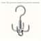 Punch Free Rotating Clothes Hook 4 Claw Coat Hanger Organizer